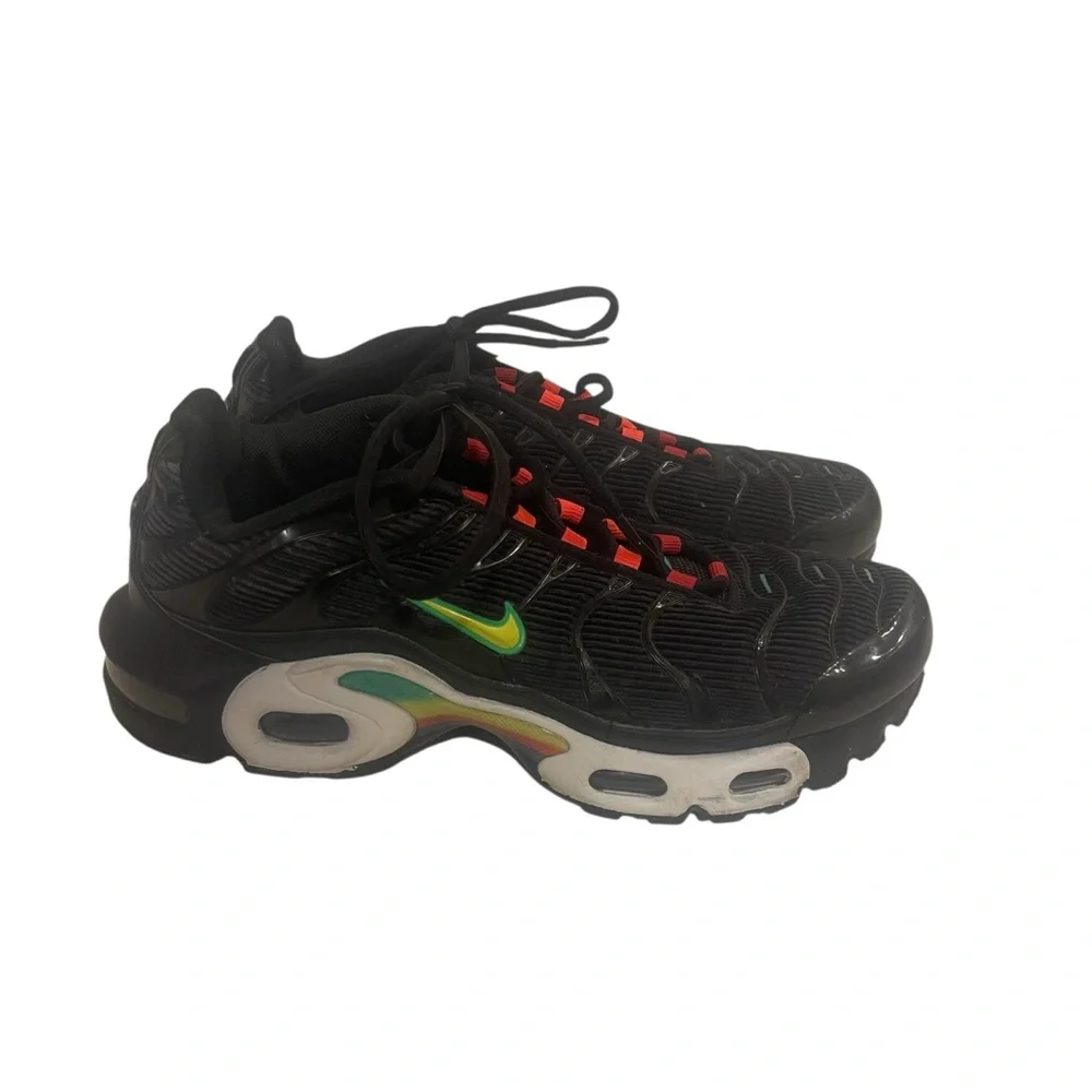 Big Kids Nike Air Max Black Rainbow Sneakers Shoes 6Y